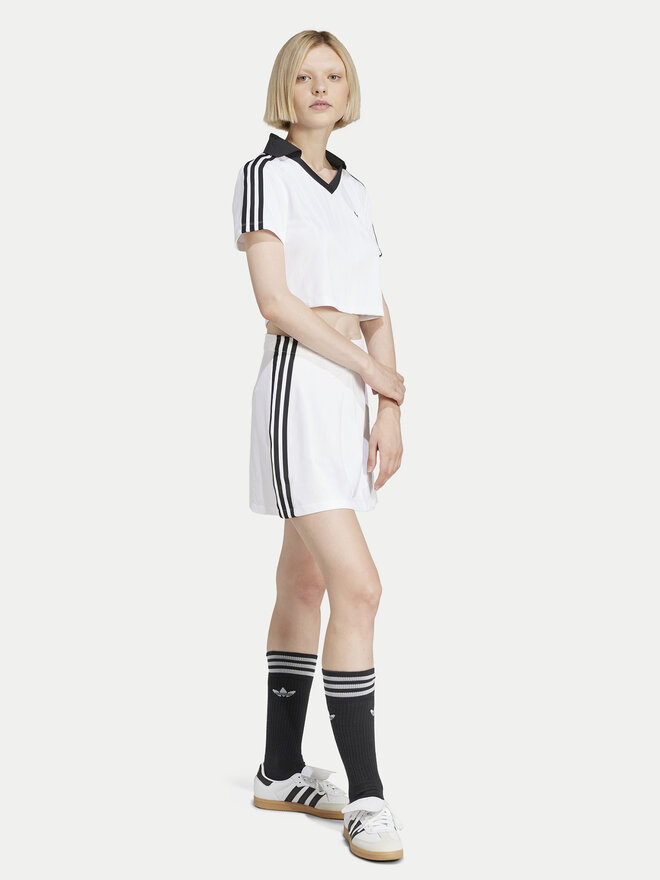 adidas adidas T-shirt adicolor Football Jacquard JD2608 Bijela Slim Fit