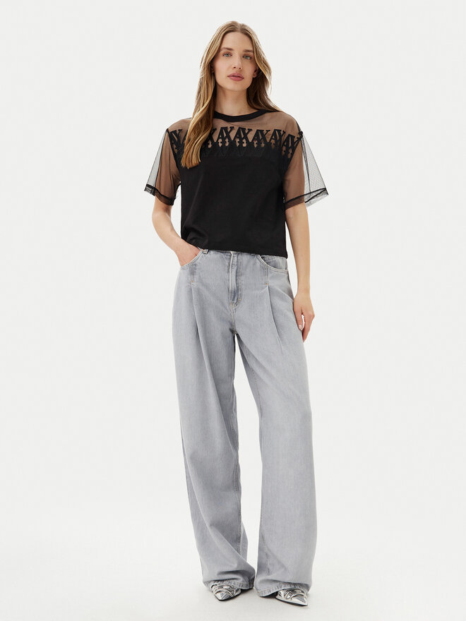 Armani Exchange Armani Exchange T-Shirt XW000516 AF10359 UC001 Μαύρο Cropped Fit