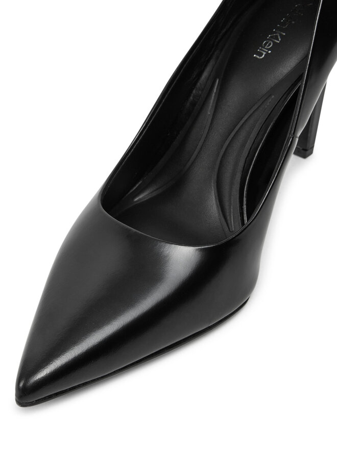 Calvin Klein Pantofi cu toc subțire Calvin Klein Heel Pump 90 - Brush L HW0HW02263 Negru