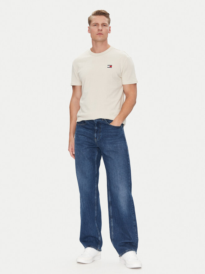 Tommy Jeans Tommy Jeans T-Shirt Badge DM0DM20322 Μπεζ Regular Fit