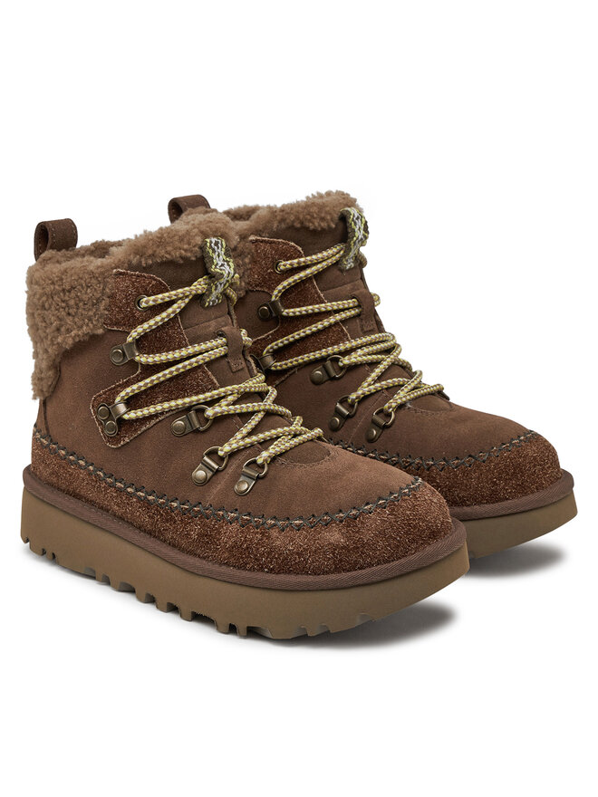 Ugg Μπότες Χιονιού Ugg W Classic Alpine Lace Up 1158271 Καφέ