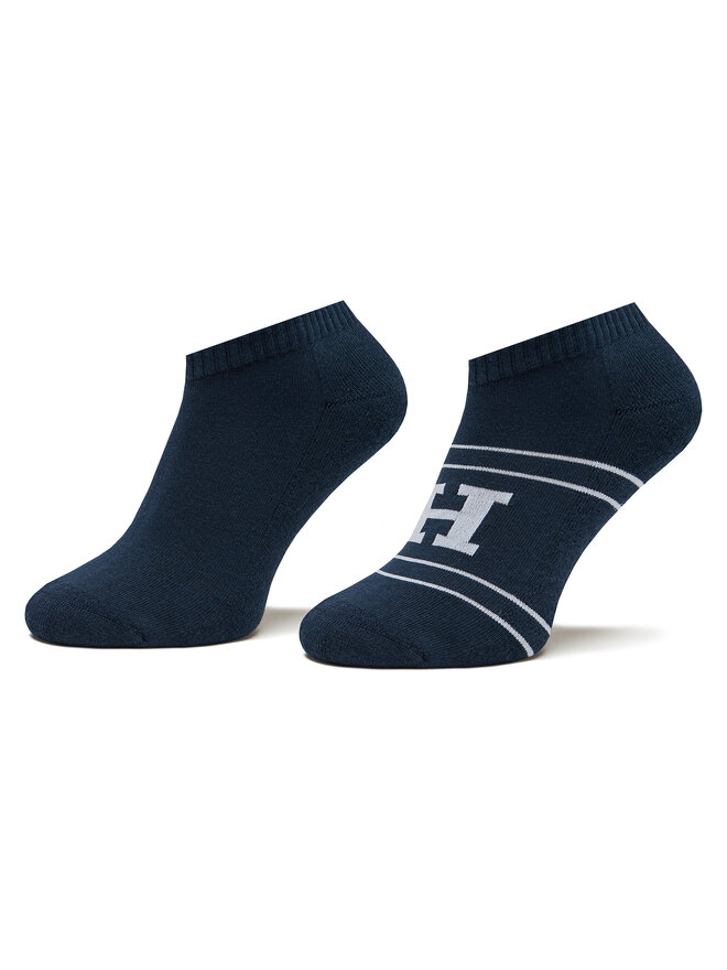 Tommy Hilfiger Set di 2 paia di calzini corti da uomo Tommy Hilfiger 701224100 Blu scuro