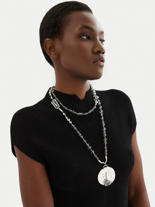 Weekend Max Mara Naszyjnik Weekend Max Mara Tevere 2515751044650 Srebrny