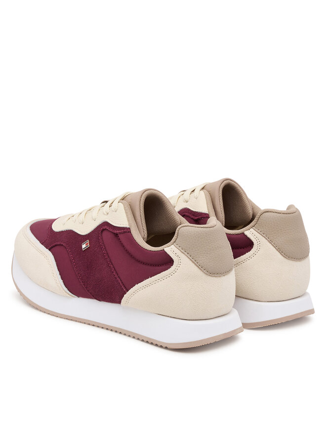 Tommy Hilfiger Sneakersy Tommy Hilfiger Easy Runner FW0FW08836 Beżowy