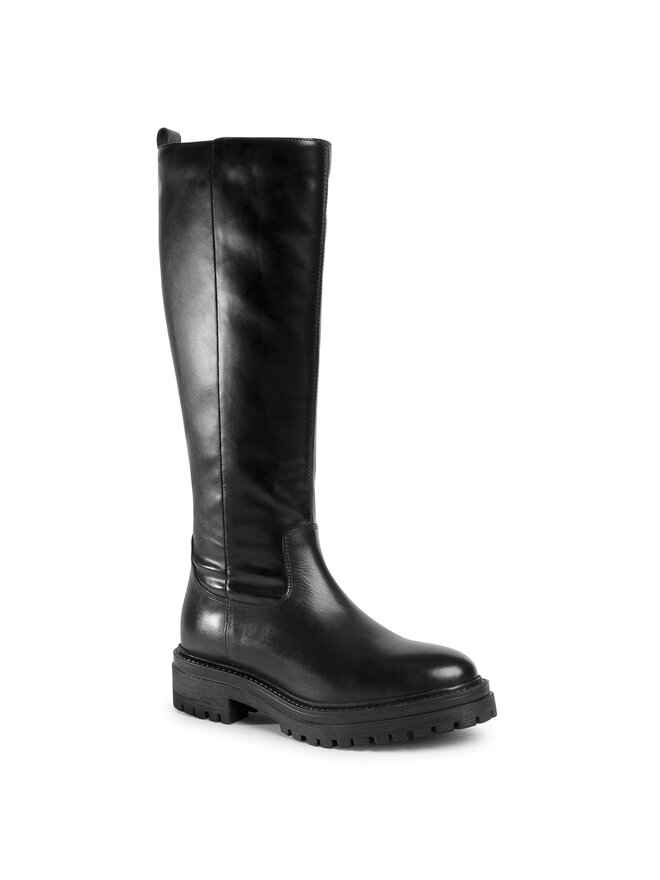 Geox Kozačky ve vojenském stylu Geox D Iridea C D04HRC 05443 C9999 Černá