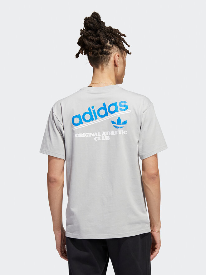 adidas adidas Marškinėliai Athletic Club HI2971 Pilka Regular Fit