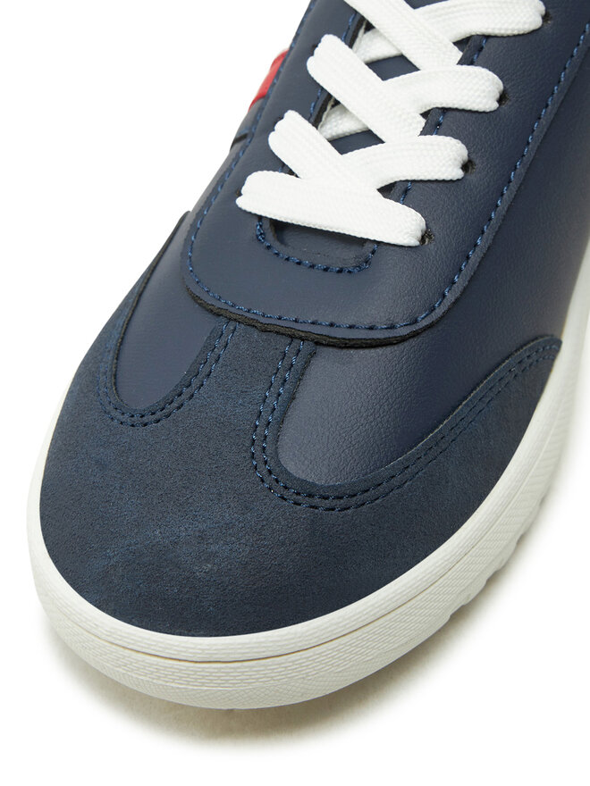 Tommy Hilfiger Tenisice Tommy Hilfiger Stripe Low Cut Lace-Up Sneaker T3X9-33851-1269 S Tamnoplava