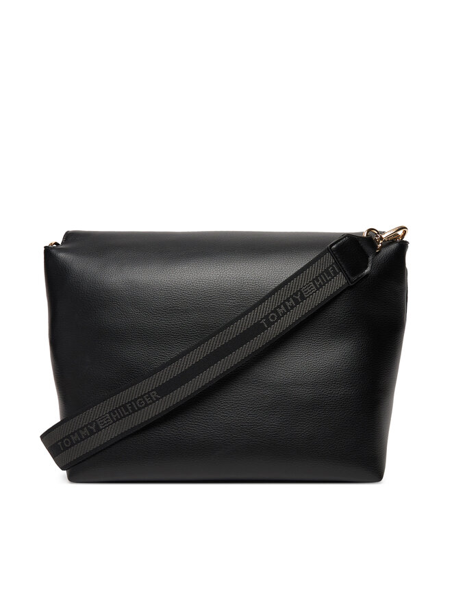 Tommy Hilfiger Handtasche Tommy Hilfiger Th Logotape AW0AW17692 Schwarz