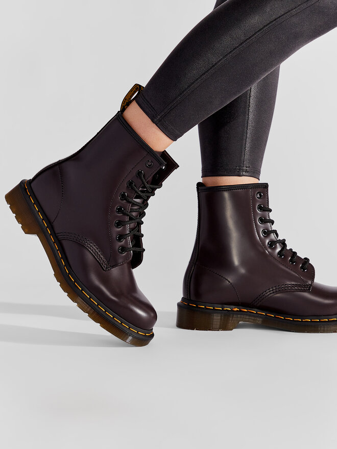 Dr martens boots maroon best sale