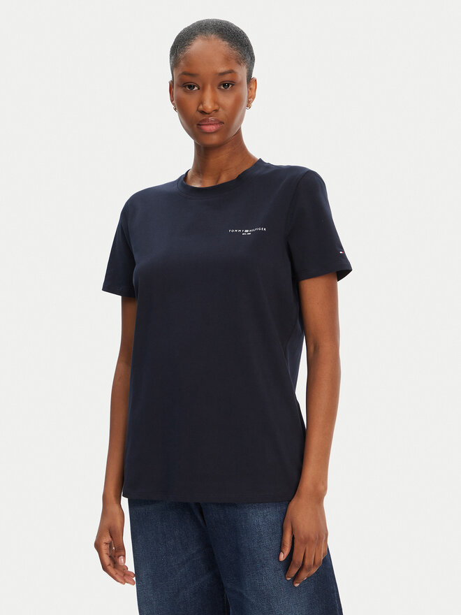 Tommy Hilfiger Tommy Hilfiger Marškinėliai 1985 WW0WW37877 Tamsiai mėlyna Regular Fit