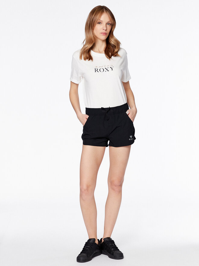 Roxy Roxy Marškinėliai Noon Ocean ERJZT05490 Balta Regular Fit