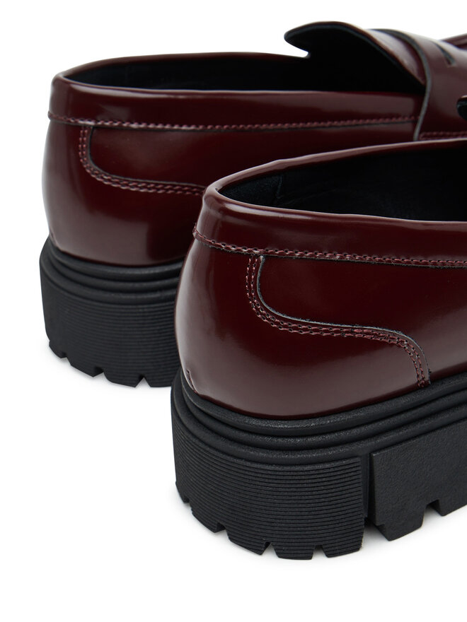 Calvin Klein Półbuty Calvin Klein Scarpa Bassa V4A4-83130-1453 Bordowy