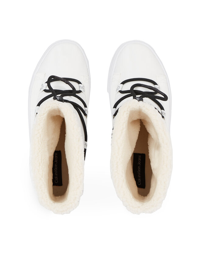Calvin Klein Jeans Snehule Calvin Klein Jeans Bold Vulc Flatf Snow Boot Wn YW0YW01181 Biela