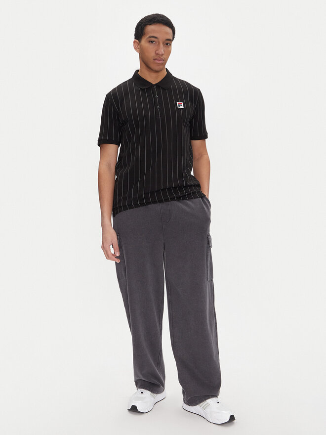 Fila Fila Poloshirt Linter FAM0923 Schwarz Regular Fit