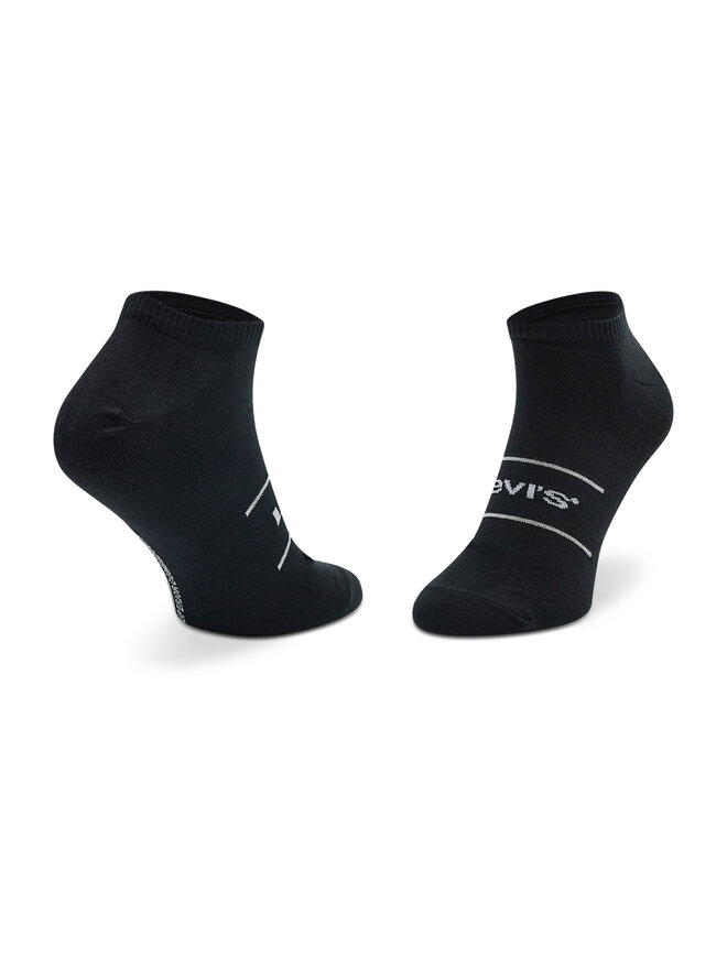 Levi's® Unisex trumpų kojinių komplektas (2 poros) Levi's® 701203953 Juoda