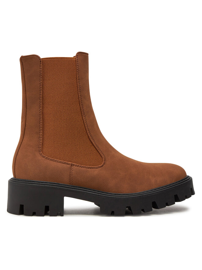 ONLY Shoes Jātnieku stila puszābaki ONLY Shoes Onlbetty 15274563 Brūns