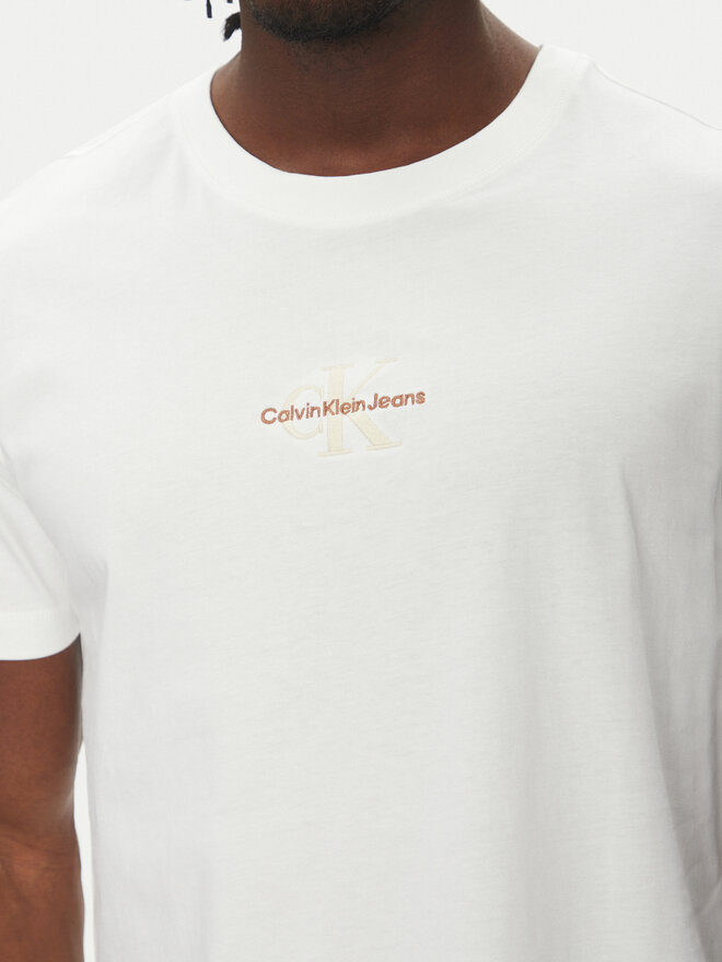 Calvin Klein Jeans Calvin Klein Jeans T-Shirt Monologo J30J325649 Weiß Regular Fit