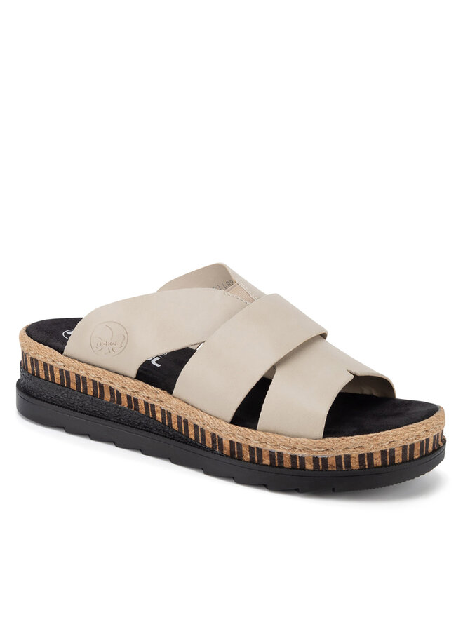 Rieker Pantoletten Rieker V7989-62 Beige