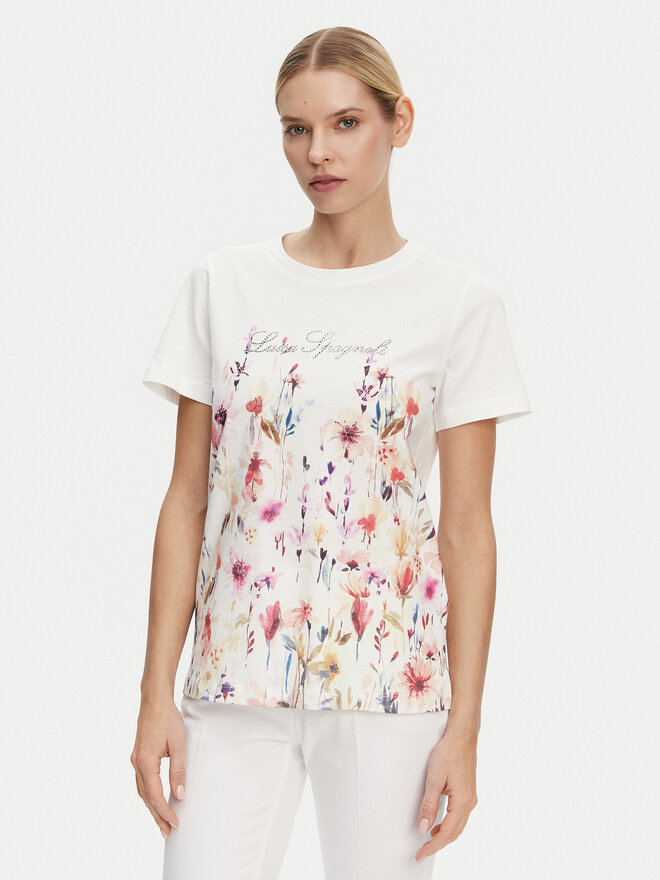 Luisa Spagnoli Luisa Spagnoli Футболка Boemi 542083 Білий Regular Fit