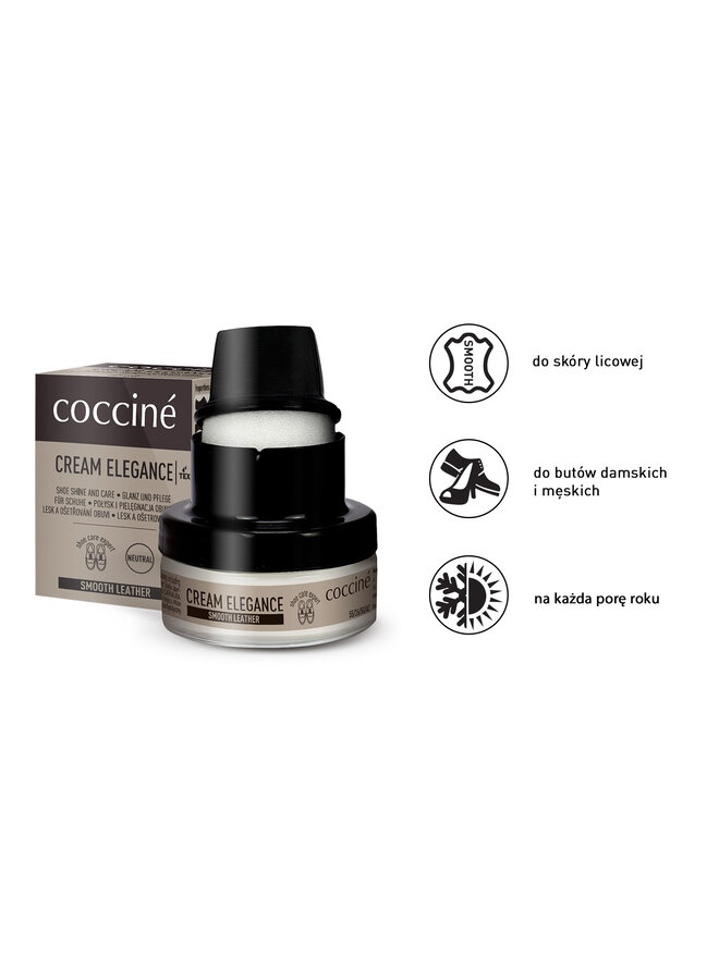 Coccine Krem do obuwia Coccine Cream Elegance 55/26/50/02/Z/V7 Czarny
