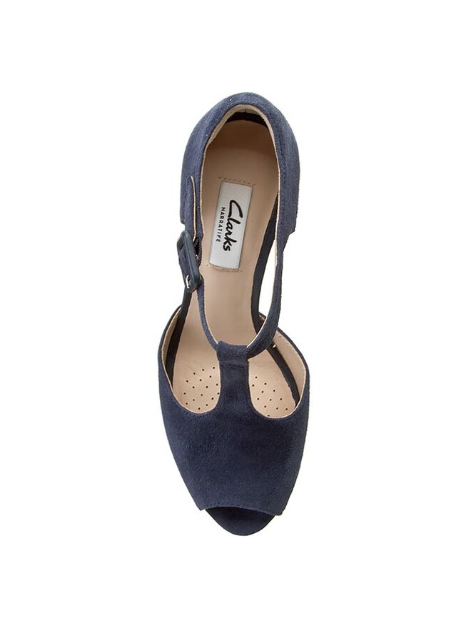 Clarks Halbschuhe Clarks Kendra Flower 261145784 Dunkelblau