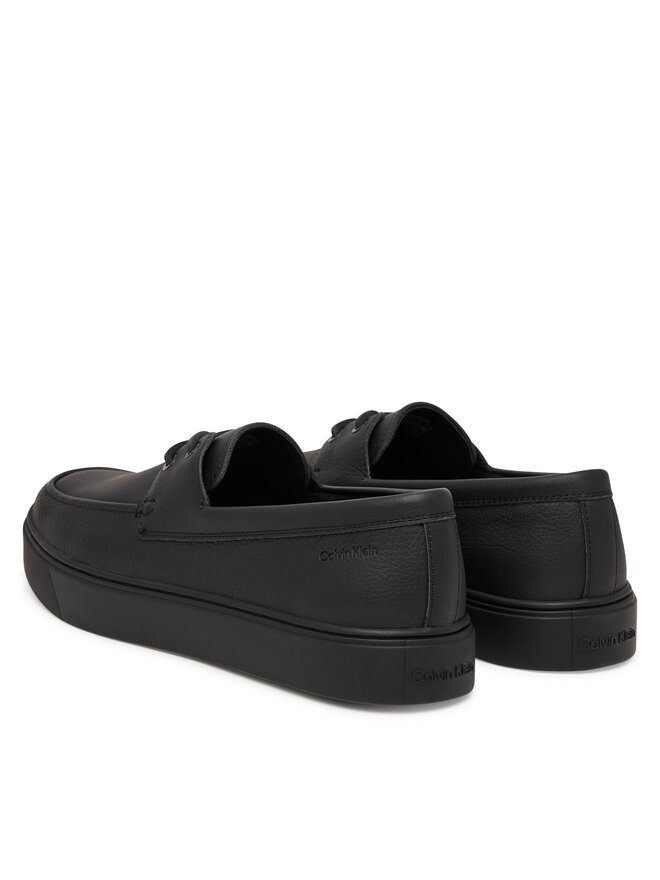 Calvin Klein Halbschuhe Calvin Klein Hybrid Clean Boat Shoe Lth HM0HM02233 Schwarz