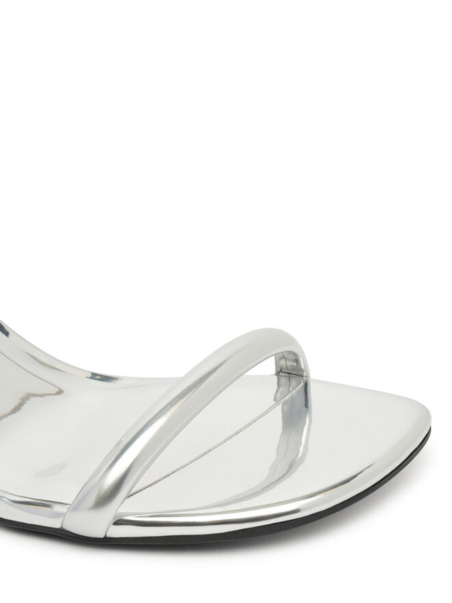 Calvin Klein Sandalias Calvin Klein Sculpt Kitt Heel Strappy Lth Met HW0HW02709 Plata