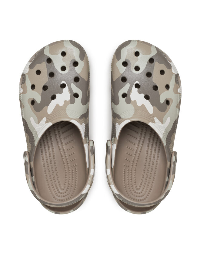 Crocs Papucs Crocs Classic Printed Camo Clog 206454 Bézs