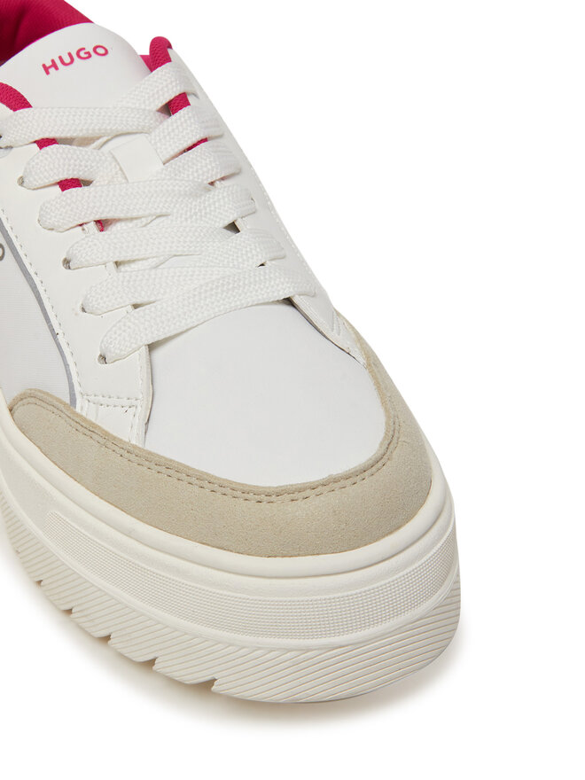 HUGO Sneakersy HUGO Lyssa Tenn 50536343 Biela