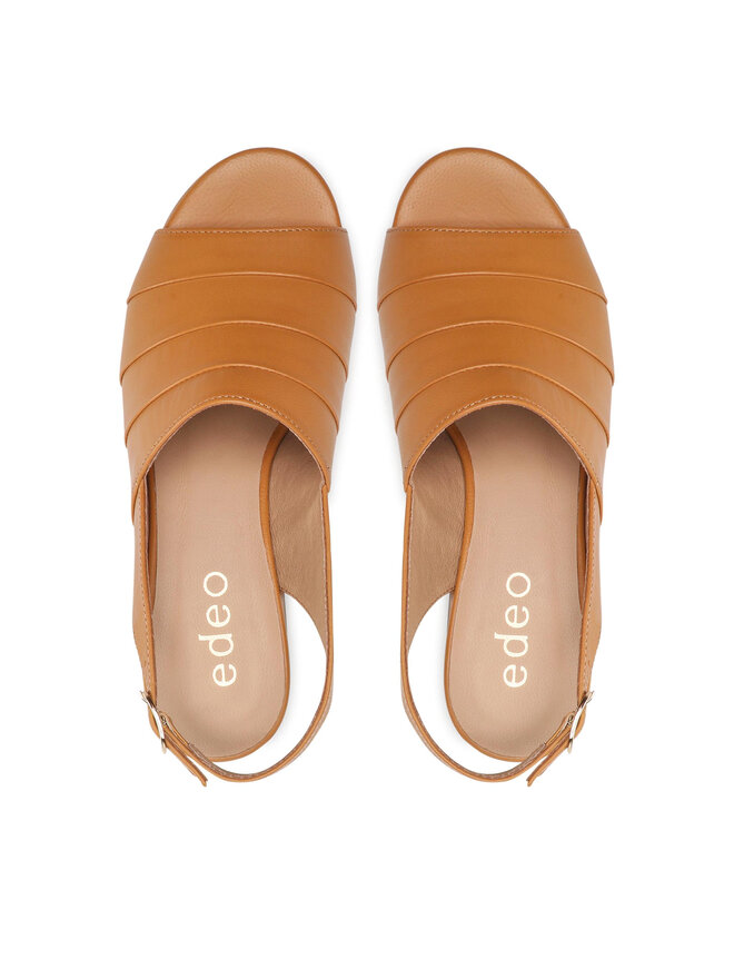 Edeo Sandalen Edeo 3838-1408 Braun