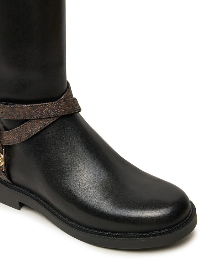Bottes MICHAEL Michael Kors Abigail Leather Riding Boot 40F4ABMB7L Noir chaussures