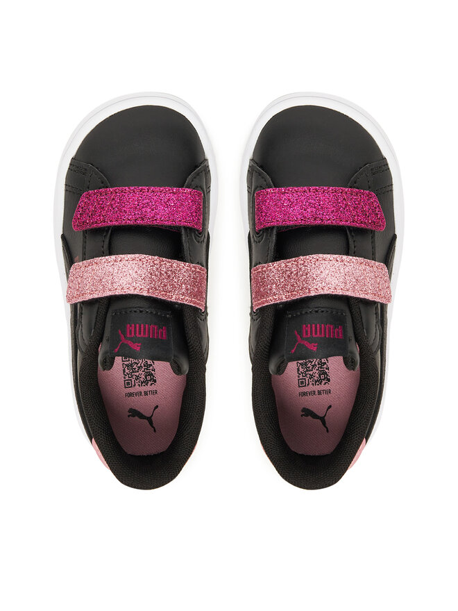 Puma Снікерcи Puma Smash 3.0 L Glitter Velcro V Inf 395610 07 Чорний