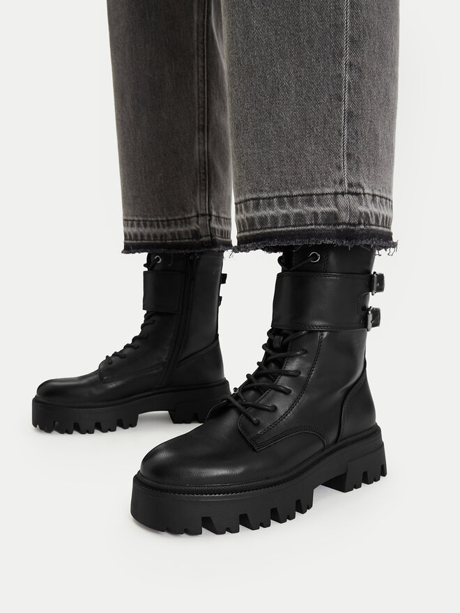 DeeZee Schnürschuhe DeeZee CEO-HY25805-3 Schwarz