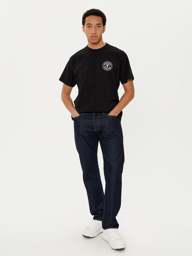 Versace Jeans Couture Versace Jeans Couture Camiseta 78GAHE07 Negro Regular Fit