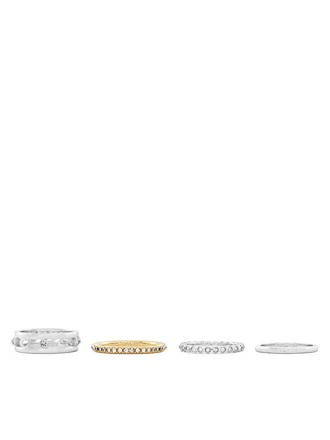 Coach Set de 3 anillos Coach 37506210 Plata