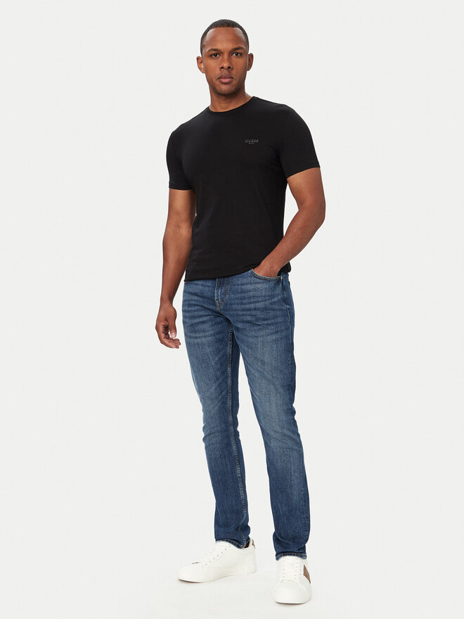 Guess Guess T-Shirt M6YI24 K3728 Schwarz Extra Slim Fit