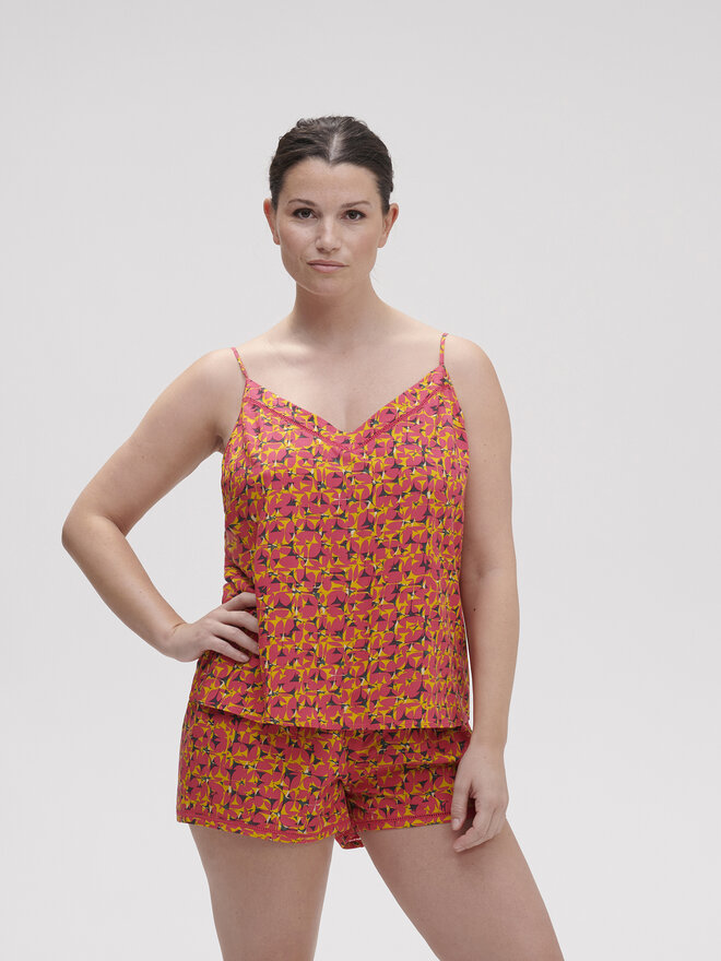 Simone Pérèle Simone Pérèle Pyjamashorts Songe 18S640 Rosa Comfort Fit