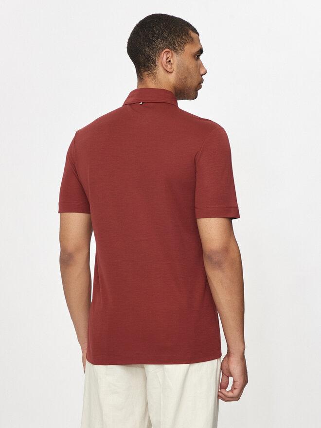 BOSS Boss Pólóing Press 55 50508830 Piros Regular Fit