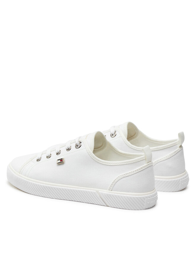 Tommy Hilfiger Πάνινα παπούτσια Tommy Hilfiger Vulc Canvas Sneaker FW0FW08063 Λευκό