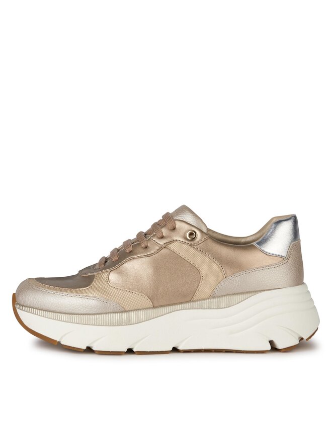 Chaussures Geox Femme Diamanta B - Escarpins Plateforme En Cuir Avec Semelle Caoutchouc