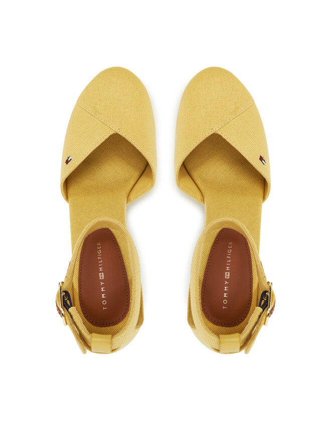 Tommy Hilfiger Scarpe basse Tommy Hilfiger Flag High Wedge Espad Closed Toe FW0FW08494 Giallo