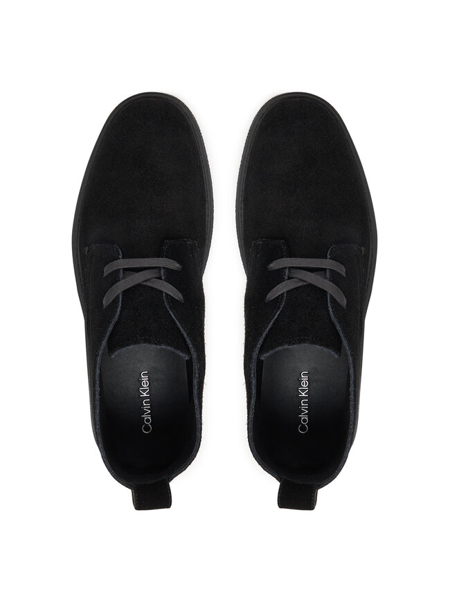 Calvin Klein Tenisice Calvin Klein Text Rubber Desert Boot Su HM0HM01978 Crna