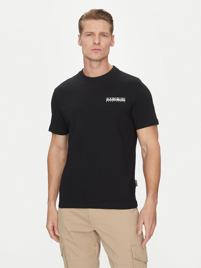 Napapijri Napapijri T-Shirt S-Sovana NP0A4IE4 Schwarz Regular Fit