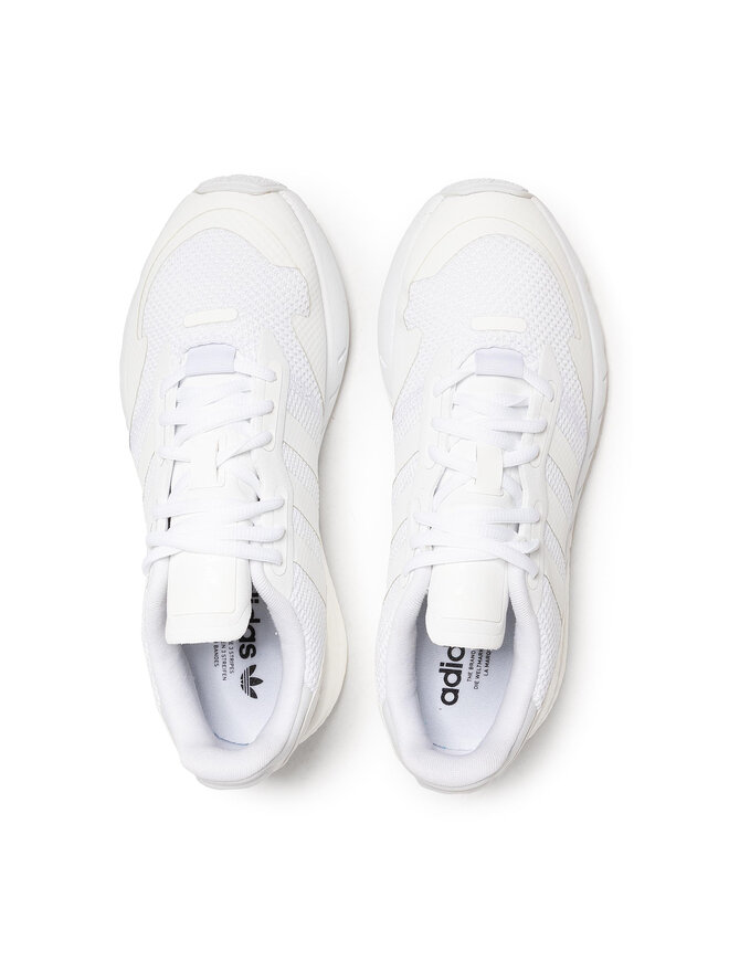 white Adidas Originals ZX 1K Boost Triple White FX6516 All Mens