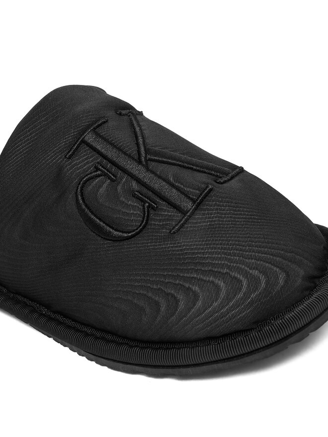 Calvin Klein Jeans Hausschuhe Calvin Klein Jeans Slipper Satin Moire YW0YW02053 Schwarz