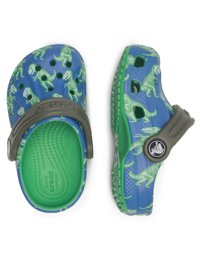 Crocs Klapki Crocs BAYA GRAPHIC CLOG T 206814-4LB Niebieski