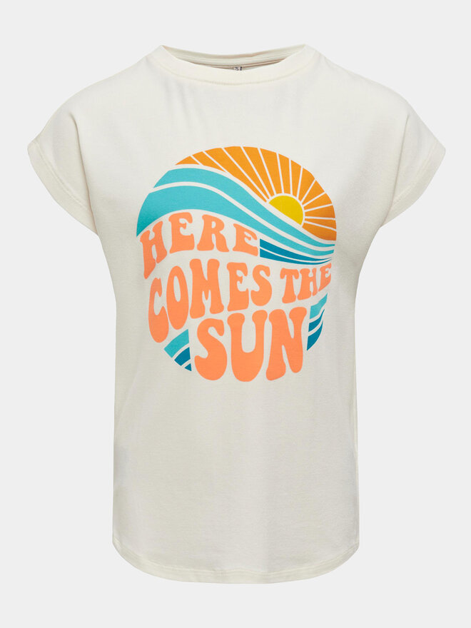 Kids ONLY Kids ONLY T-shirt Brenda 15319458 Bijela Regular Fit