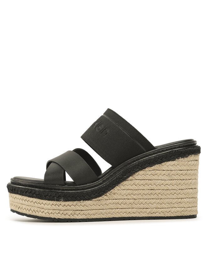 Calvin Klein Espadrile Calvin Klein Wedge 50Hh HW0HW01498 Črna