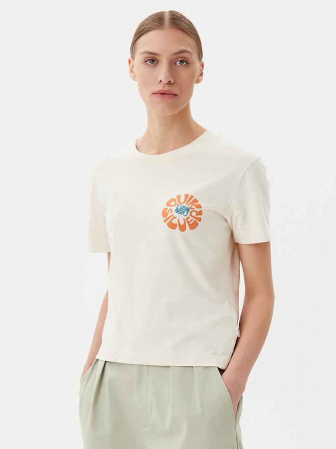 Quiksilver Quiksilver Camiseta EQWZT03181 Beis Relaxed Fit