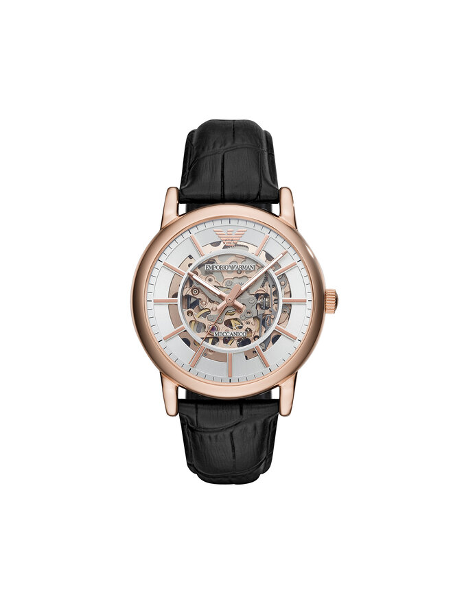 Emporio Armani Zegarek Emporio Armani Meccanico AR60007 Czarny
